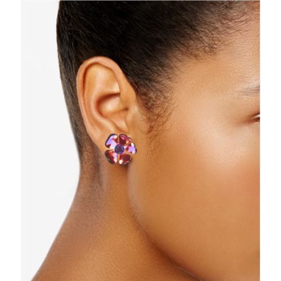 NWT! Kate Spade “Petal Pushers” earrings. Purple - Picture 6 of 10